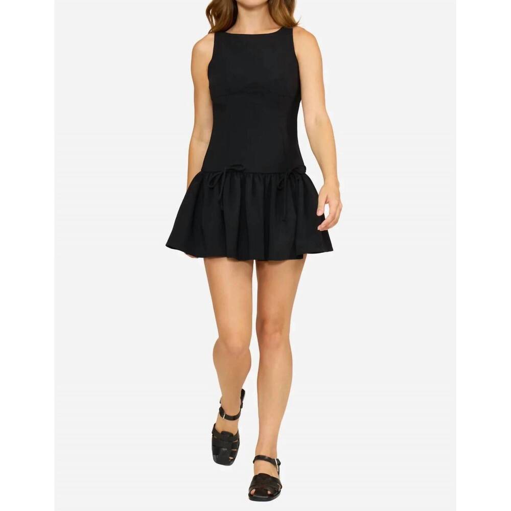 NEW LUCY PARIS delaney mini dress in black